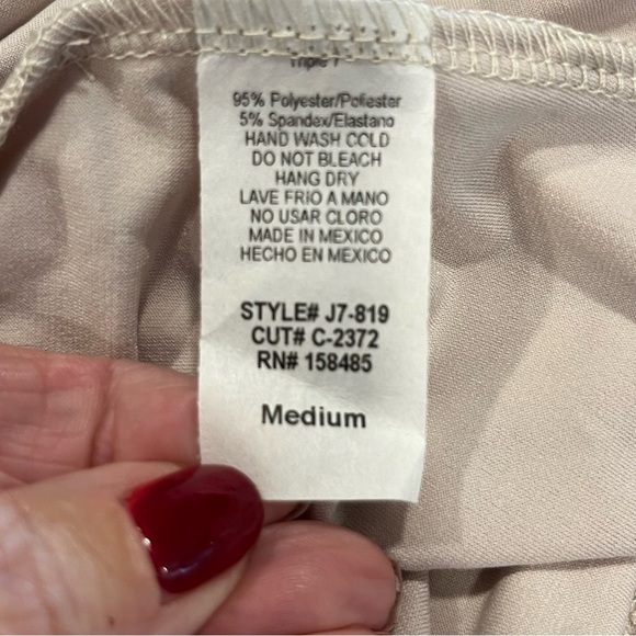 Triple 7 Cream Stretch Knit Belted Open Cardigan Med - Picture 7 of 9